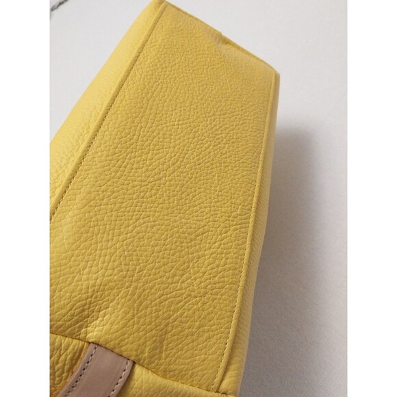 Moscardini~Firenze- Soft Yellow Leather Travel Toiletry Bag- NWOT - Picture 15 of 16